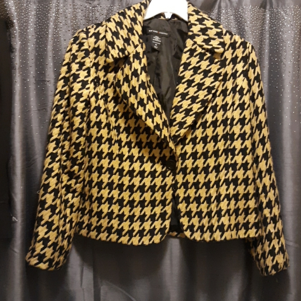 New York & Company Houndstooth Blazer